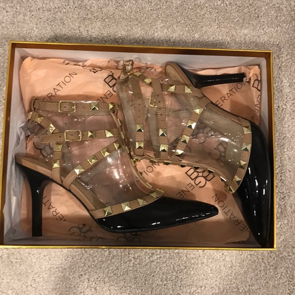 BCBGENERATION DARRON TWO-TONE PATENT PUMP size 7.5 - Picture 4 of 4